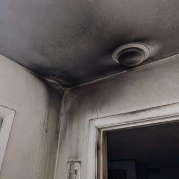 Fire damage to home interior in Daytona Beach, FL
